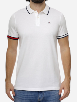 Koszulka polo męska Tommy Jeans DM0DM12963-YBR L Biała (8720116607673)