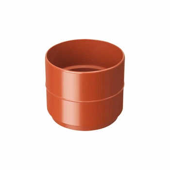Муфта трубы RainWay 75 мм Кирпичная, RAL 8004