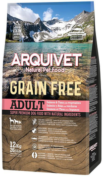 Karma dla psów Arquivet Grain Free z lososiem 12 kg (8435117890367)