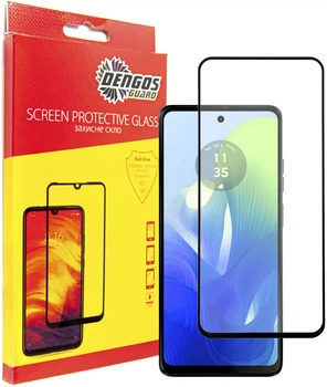 Захисне скло DENGOS для Motorola Moto G04/G04s Black (TGFG-354)