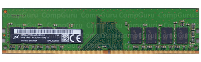 Оперативна пам'ять для ПК Micron DDR4 8GB 2400MHz UDIMM 1Rx8 PC4-2400T (MTA8ATF1G64AZ-2G3H1R)