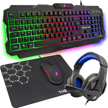 Комплект 4 в 1 THE G-LAB Combo Argon E Черный g3