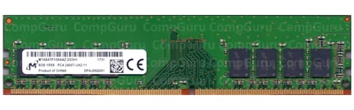 Оперативная память для ПК Micron DDR4 8GB 2400MHz UDIMM 1Rx8 PC4-2400T (MTA8ATF1G64AZ-2G3H1)