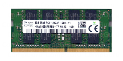 Ноутбучна оперативна пам'ять Hynix DDR4 8GB 2133MHz SO-DIMM 2Rx8 PC4-2133P БВ (HMA41GS6AFR8N-TF)