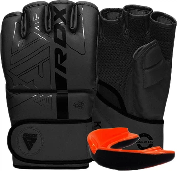 Перчатки для ММА RDX F6 KARA Matte XL капа в комплекте Black (GGR-F6MB-XL)