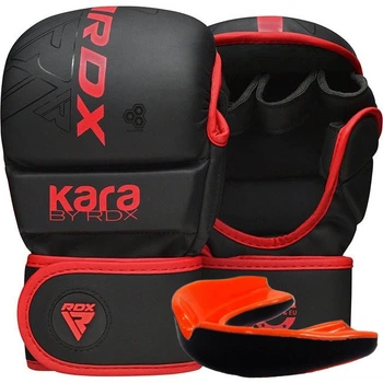 Перчатки для ММА RDX F6 KARA Matte Plus S/M капа в комплекте Red (GSR-F6MR-S/M+)