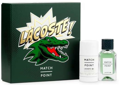 Набір для чоловіків Lacoste Match Point Туалетна вода 50 мл + Дезодорант-стік 75 мл (5709927212101)