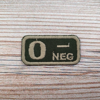 Wotan шеврон медицинский группы крови НАТО O- 5х2,5 см