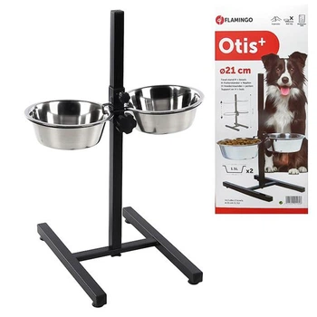 Flamingo Otis+ H-Stand М ФЛАМІНГО ОТІС+ миски для собак на штативі, 2х1.5л
