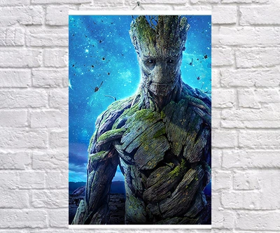 Постер BEGEMOT Вартові галактики Грут Guardians of the Galaxy 40x61 см (1120926)