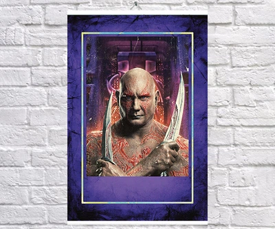 Постер BEGEMOT Вартові галактики Дракс Руйнівник Guardians of the Galaxy 40x61 см (1120938)