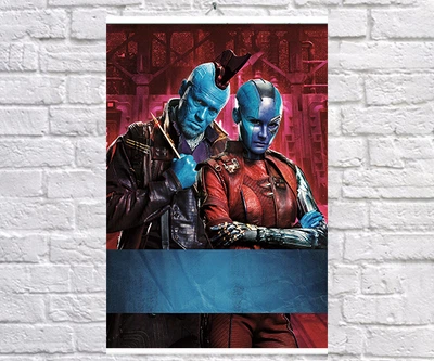 Постер BEGEMOT Вартові галактики Йонду і Небула Guardians of the Galaxy 40x61 см (1120950)