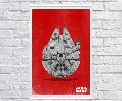 Постер BEGEMOT Звездные Войны Millennium Falcon Star Wars 40x61 см (1121149)
