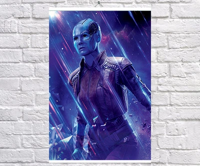 Постер BEGEMOT Мстители Супергерои MARVEL Небула Стражи Галактики 40x61 см (1120968)