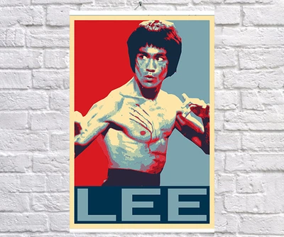 Постер-плакат BEGEMOT Поп-Арт Брюс Лі Bruce Lee 40x61 см (1121310)