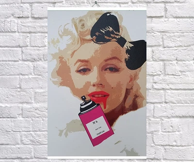 Постер-плакат BEGEMOT Стріт-Арт Мерилін Монро Marilyn Monroe 40x61 см (1121349)
