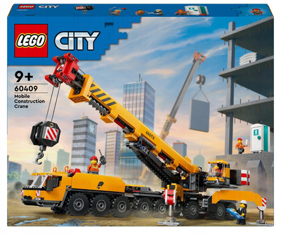 Zestaw klocków LEGO City Żółty ruchomy żuraw 1116 elementów (60409)