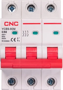 Модульний автоматичний вимикач CNC Electric YCB9-80M 3P C50 6ka (NV821570)