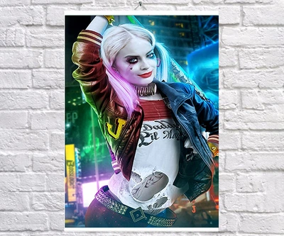 Постер плакат BEGEMOT Суперзлодеи DC Харли Квинн Harley Quinn 40x61 см (1121521)