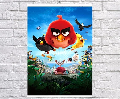 Постер-плакат BEGEMOT Мультфільм Angry Birds 40x61 см (1121479)
