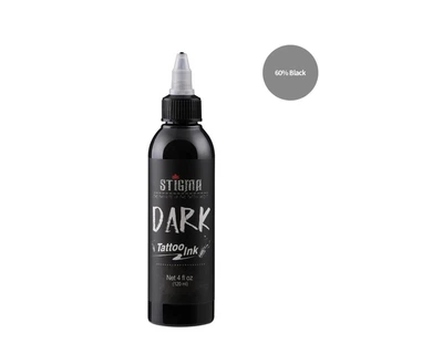 Краска черная Tattoo Ink Stigma Dark Black для тату мастера 120 ml