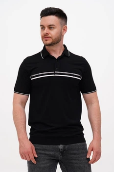 Футболка поло з принтом Trend Collection 243326-17 чорний (SIYAH) XL