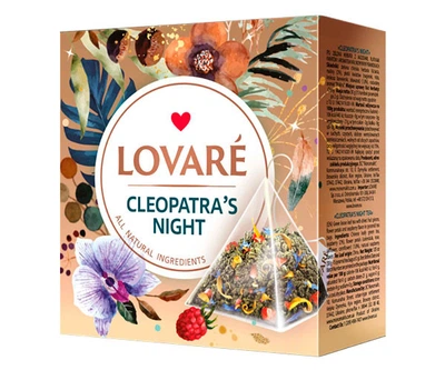 Чай Lovare Ніч Клеопатри зел. 15*1.5 г пірамідка (12)