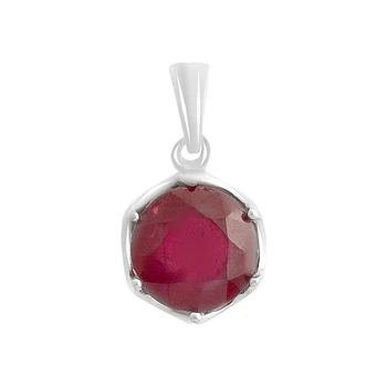 Серебряная подвеска с рубином 3.142ct (2157939)