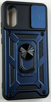 Чехол Camshield c кольцом-подставкой на ZTE Blade A31 (dark blue)