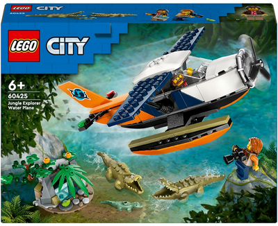 Конструктор LEGO City Водний літак для дослідження джунглів 177 деталей (60425) 
