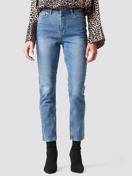 Джинсы Slim Fit женские NA-KD 1100-000296-0116 34 Синие (7325940585725)