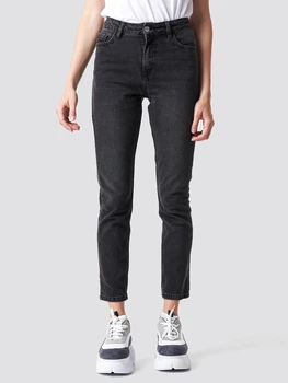 Джинсы Slim Fit женские NA-KD 1100-000296-0008 34 Черные (7325940585541)