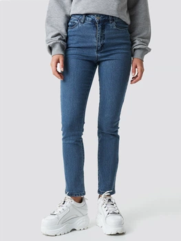 Джинси Skinny жіночі NA-KD 1100-000066-0116 34 Сині (7325940242178)