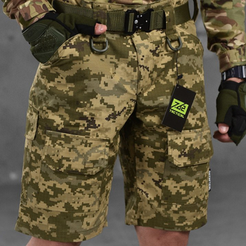 Мужские шорты Armor рип-стоп с полукольцами на поясе пиксель размер S