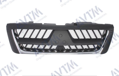 Решетка радиатора AVTM Mitsubishi Pajero 03-06 3 хром серый металл Митсубиси Паджеро АМ0037583