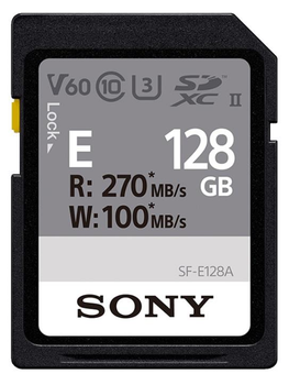 Карта памяти SD 128Gb Sony Entry C10 UHS-II U3 V60 (SFE128A.ET4)