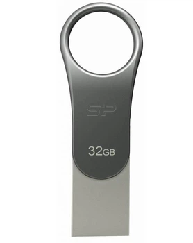 Флешка USB Type-C 32Gb Silicon Power Mobile C80 Silver (SP032GBUC3C80V1S)