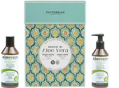 Набор для тела Phytorelax Laboratories Aloe Vera Очищающее средство для тела 250 мл + Крем для тела 250 мл (8030976030734)