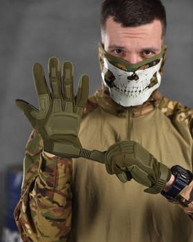 Перчатки тактические mechanix mpact олива XL