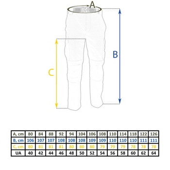 Штани тактические Tailor Rip-Stop Черные 46