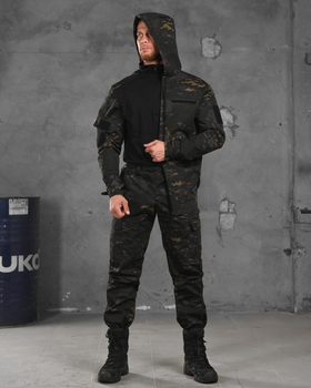 Тактичний костюм poseidon у чорний мультикам 0 XXXL