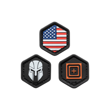 Набор патчей 5.11 Tactical Hexgrid Patch Multi