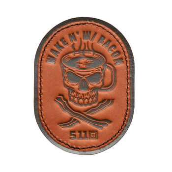 Нашивка 5.11 Tactical® Wake N' with Bacon Patch Brown
