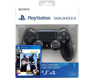 Гра UFC 4 (російські субтитри) (PS4) + Sony DualShock 4 Version 2 (black)