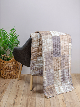 Покрывало Home Line Бежевое Евро 210x240 см Стеганое Микрофибра (178343)