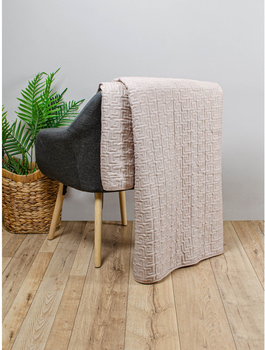 Покрывало Home Line Темно-бежевое Евро 210x240 см Стеганое Микрофибра (182154)