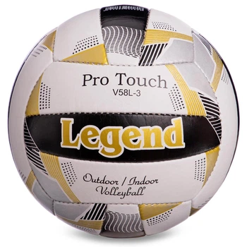 Мяч волейбольный Legend LG5400 размер №5 White-Black-Gold