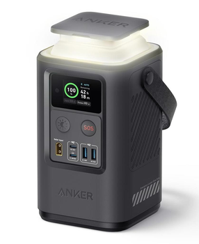 Зовнішній акумулятор з ліхтариком Anker 548 Power Bank (PowerCore Reserve 192Wh) 60000mAh Gray (A1294061)