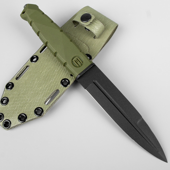 Нож тактический "Полуторний" 150 мм, олива (kn35)