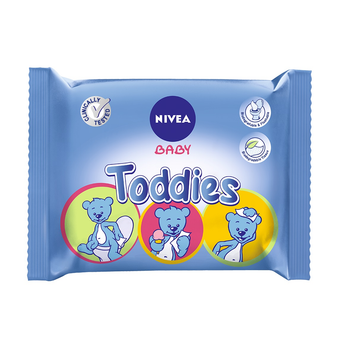 Серветки NIVEA Baby Toddies багатофункціональні дуопак 2 х 60 шт (5900017016382)